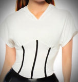 Cropped Corset Hoody